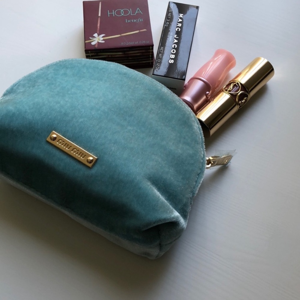 Miu Miu Velvet Parfume Make Up Pouch Cosmetic Bag